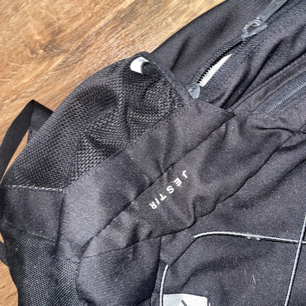The North Face Jester Backpack Black One Size Zip Padded Straps Pockets